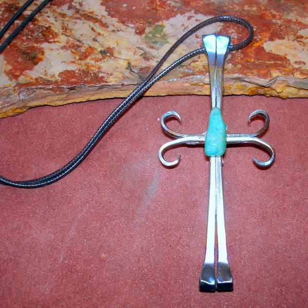 Horseshoe Nail Cross Etsy