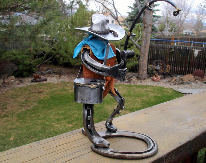 Horseshoe Cowboy Fisherman Etsy