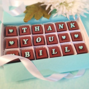 Thank You Chocolate Chocolate Thank You Appreciation Gift Hostess Gift Unique Thank you Gift Chocolate Thank You Gift for Friend image 3