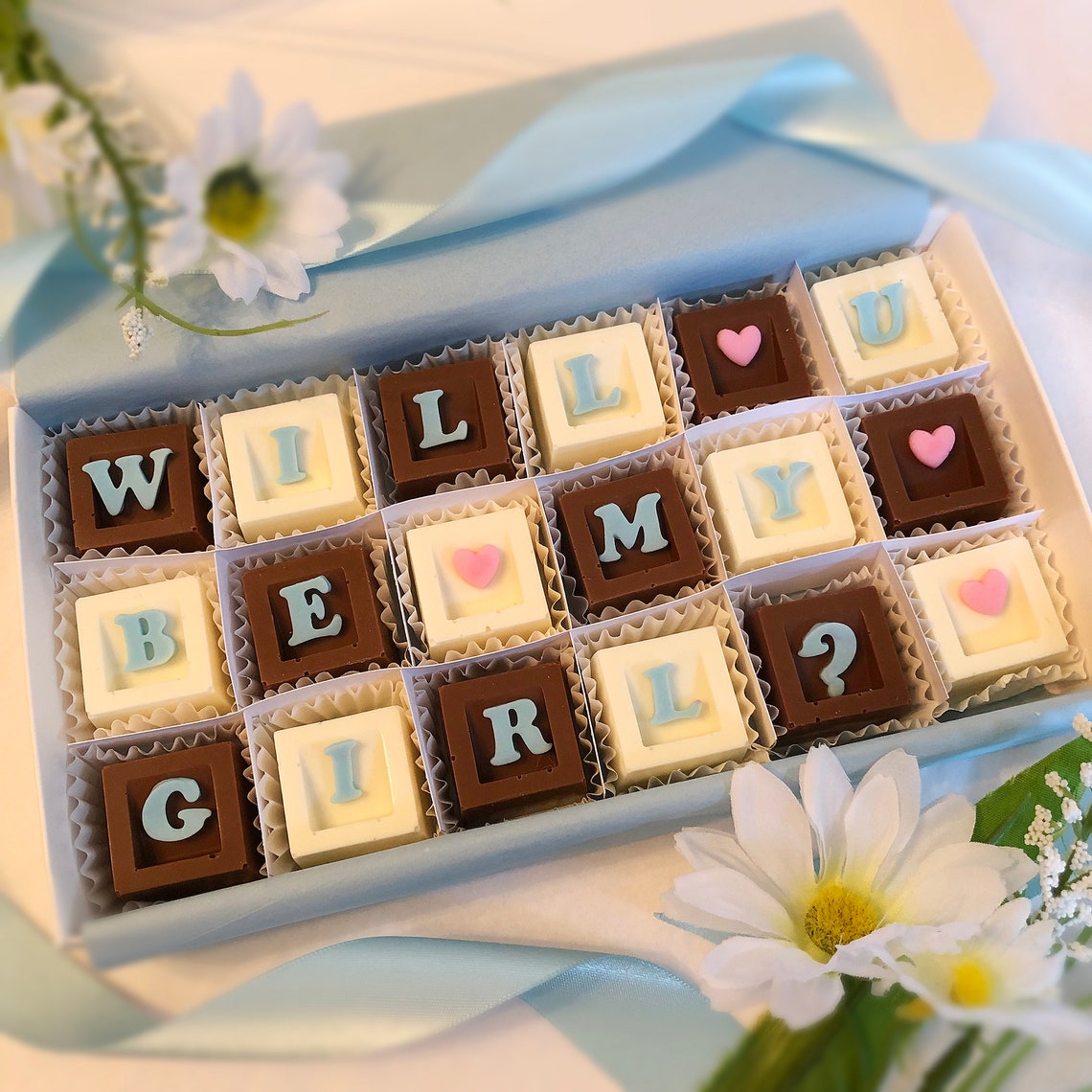 Will You Be My Girlfriend Chocolates Chocolate Girlfriend Etsy