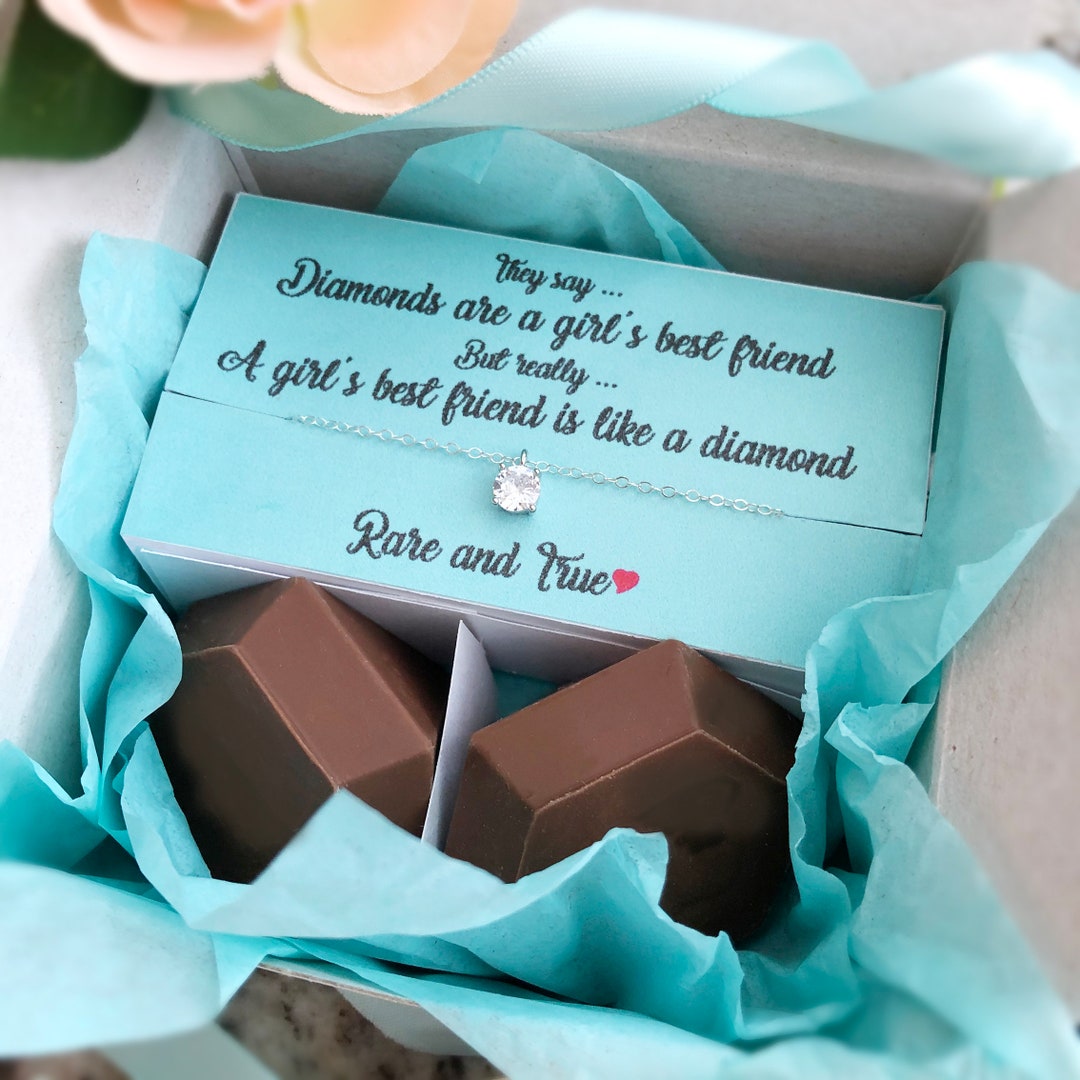 Best Friend Gift Friend Birthday Gift BFF Diamond Shaped Chocolate