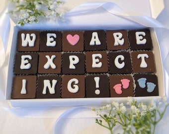 We Are Expecting New Baby Announcement Chocolates - Baby Announcement Grandparent - Were Having a Baby Chocolates - New Baby Announcement