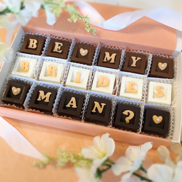 Will You Be My BridesMan Chocolate Proposal Gift - Chocolate Bridesman Proposal - Wedding Party Proposal Gifts - Bridesman Proposal Gift
