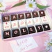 Custom Birthday Chocolates W Flowers - Personalized Chocolate Birthday Gift - Personalized B-Day Gift - Birthday Gift for Her - Gift for Her 