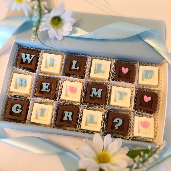 Will You Be My Girlfriend Chocolates Chocolate Girlfriend Proposal