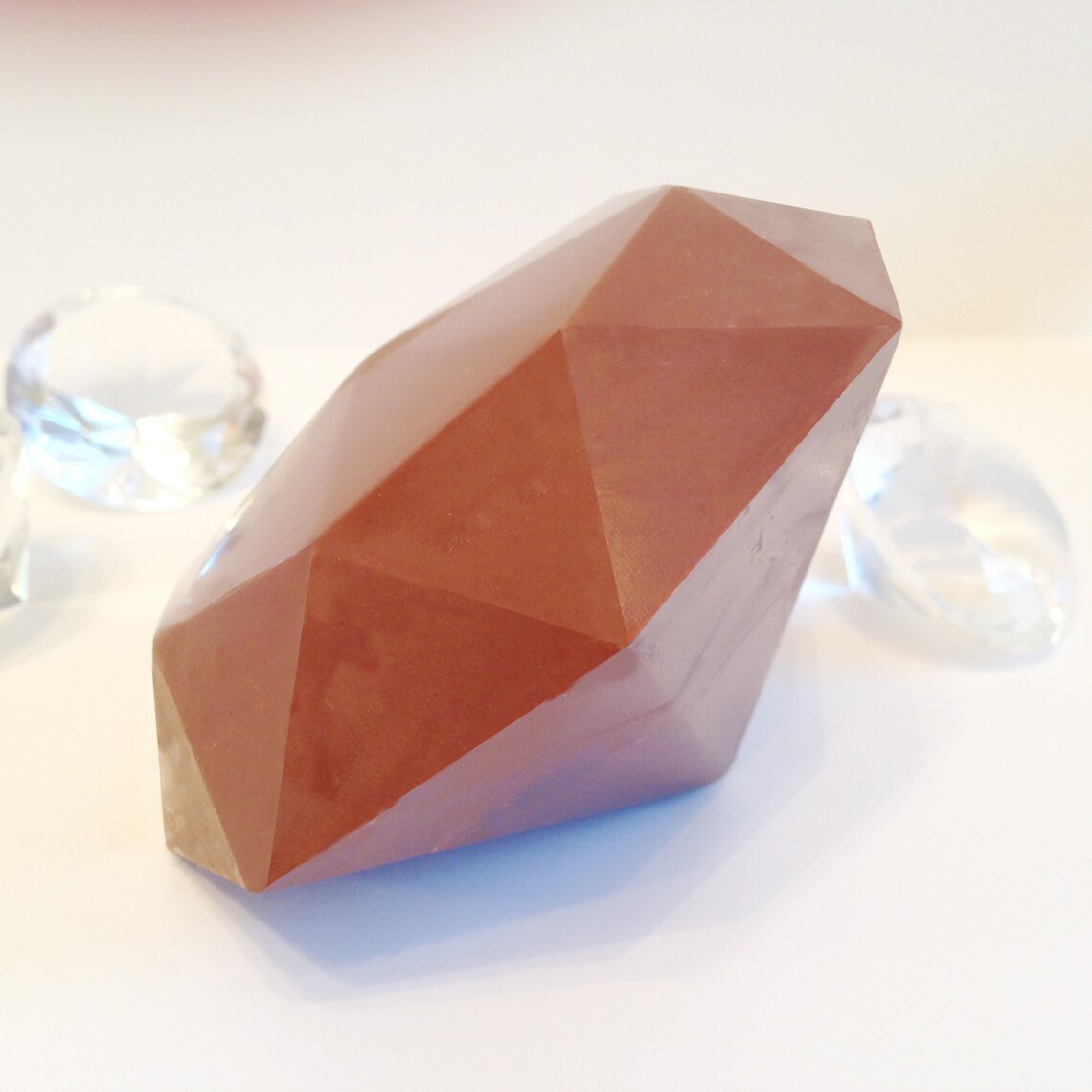 Giant Solid Milk Chocolate Diamond Diamond Shaped Candy Etsy