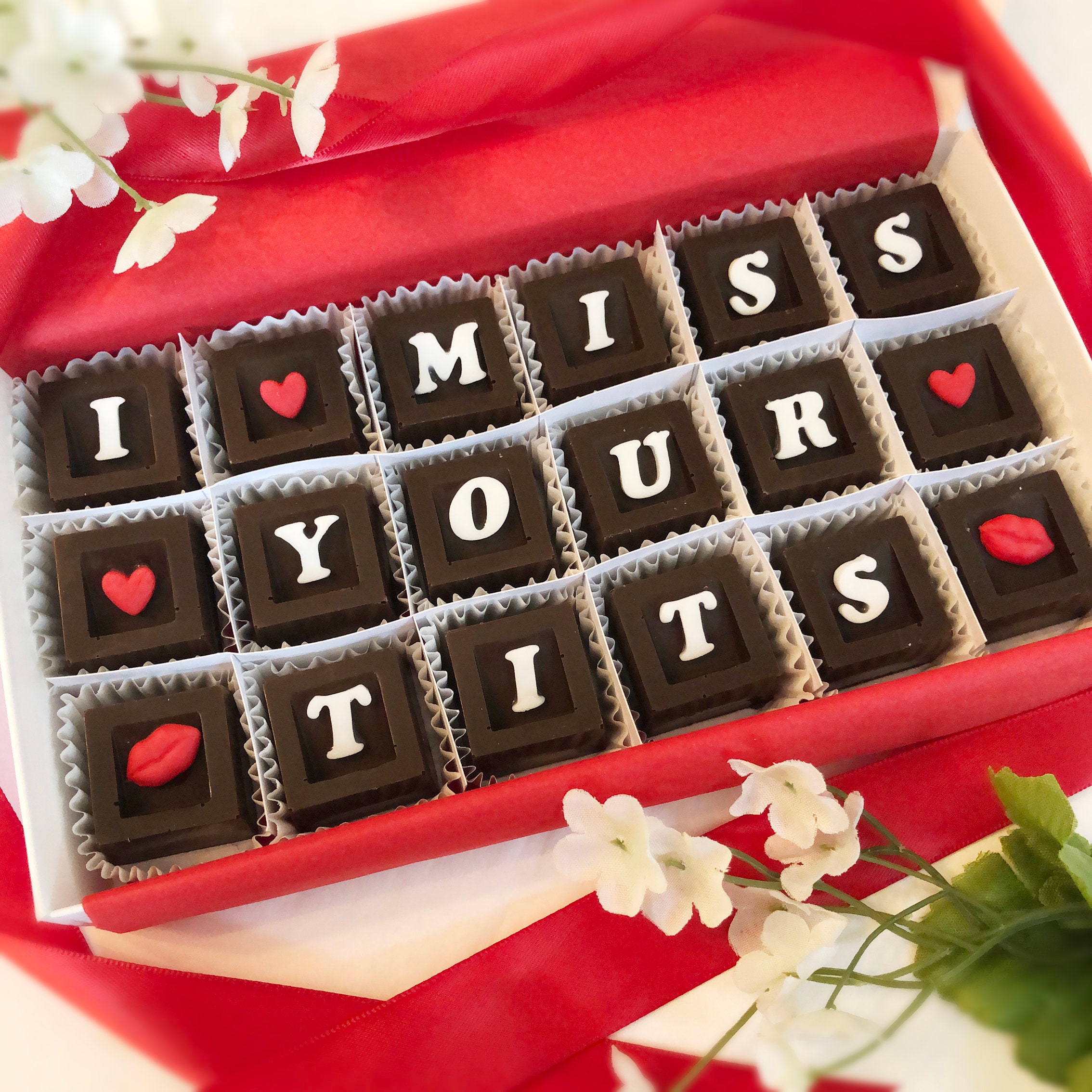 I Miss Your Boobs Chocolates I Miss Your Tits Missing You - Etsy