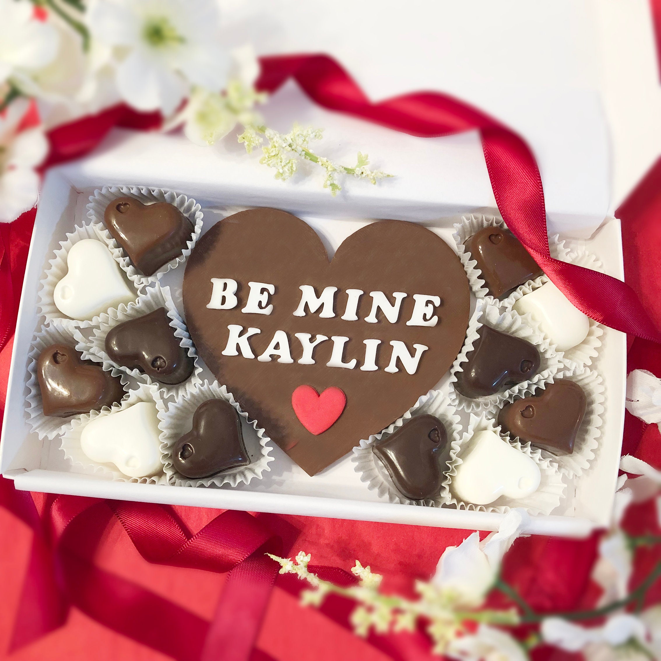 Chocolate de San Valentín personalizado Chocolate de corazón