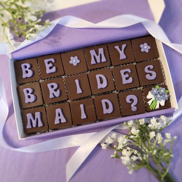 Bridesmaid Proposal Chocolates - Will You Be My Bridesmaid Proposal Gift - Will You Be My Bridesmaid Chocolates - Unique Bridesmaid Proposal