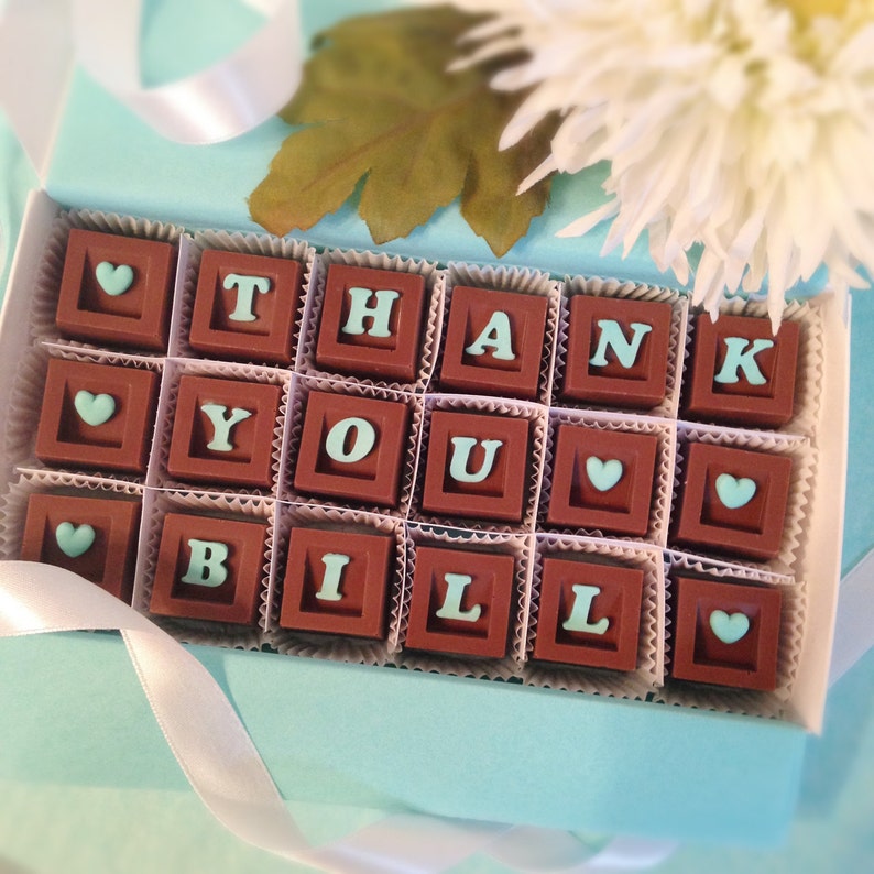 Thank You Chocolate Chocolate Thank You Appreciation Gift Hostess Gift Unique Thank you Gift Chocolate Thank You Gift for Friend image 1