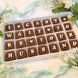 I Can't Wait To Be Your Husband Chocolates Grooms Gift to Bride Gift from Groom to Bride on Wedding Day Wedding Day Chocolates image 3