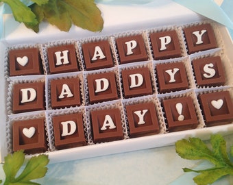 Happy Fathers Day Chocolates - Gift for Daddy - Chocolate Gift For Dad - First Fathers Day Candy - Unique Gift for Dad - Present for Dad