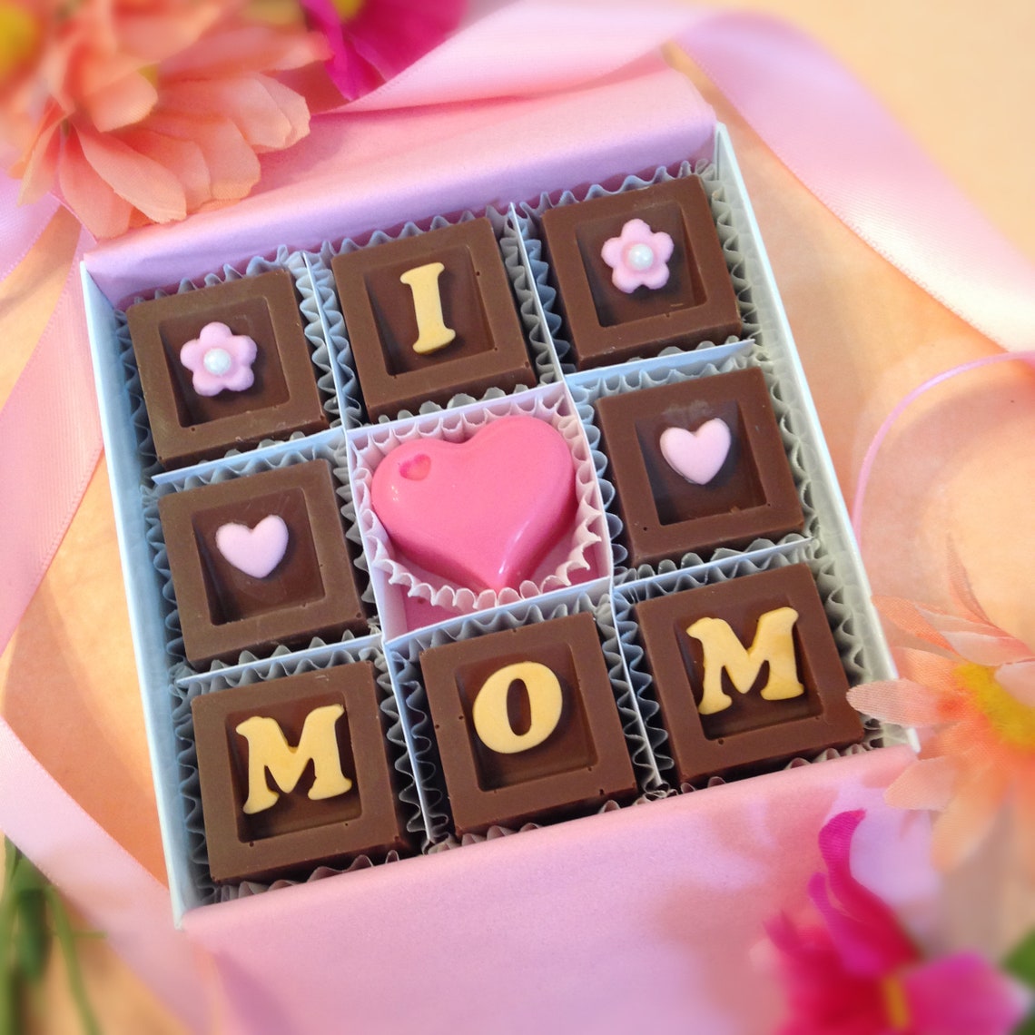 I Love Mom Chocolates I Love Mum Candy Mothers Day Etsy
