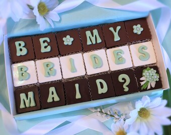 Bridesmaid Proposal Chocolate Box - Propose to Bridesmaid Gifts - Bridesmaid Gift - Will You Be My Bridesmaid - Bridesmaid Chocolate
