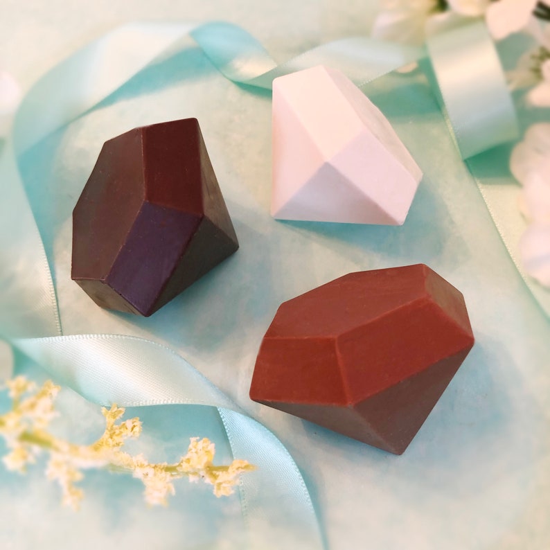 Gemstone Ring & Diamond Shaped Chocolates Chocolate Diamonds Etsy