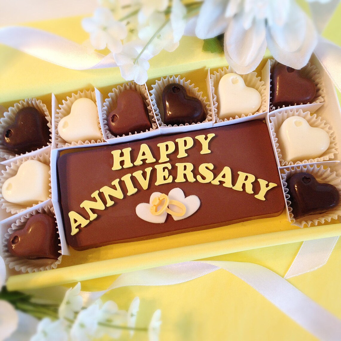Wedding Anniversary Chocolates Anniversary Candy Etsy