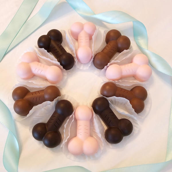 6-8-10-12 Bachelorette Party Chocolate Penis - Hen Party Chocolate Dicks - Bachelorette Penis Party Favors - Chocolate Penis Favors - Penis