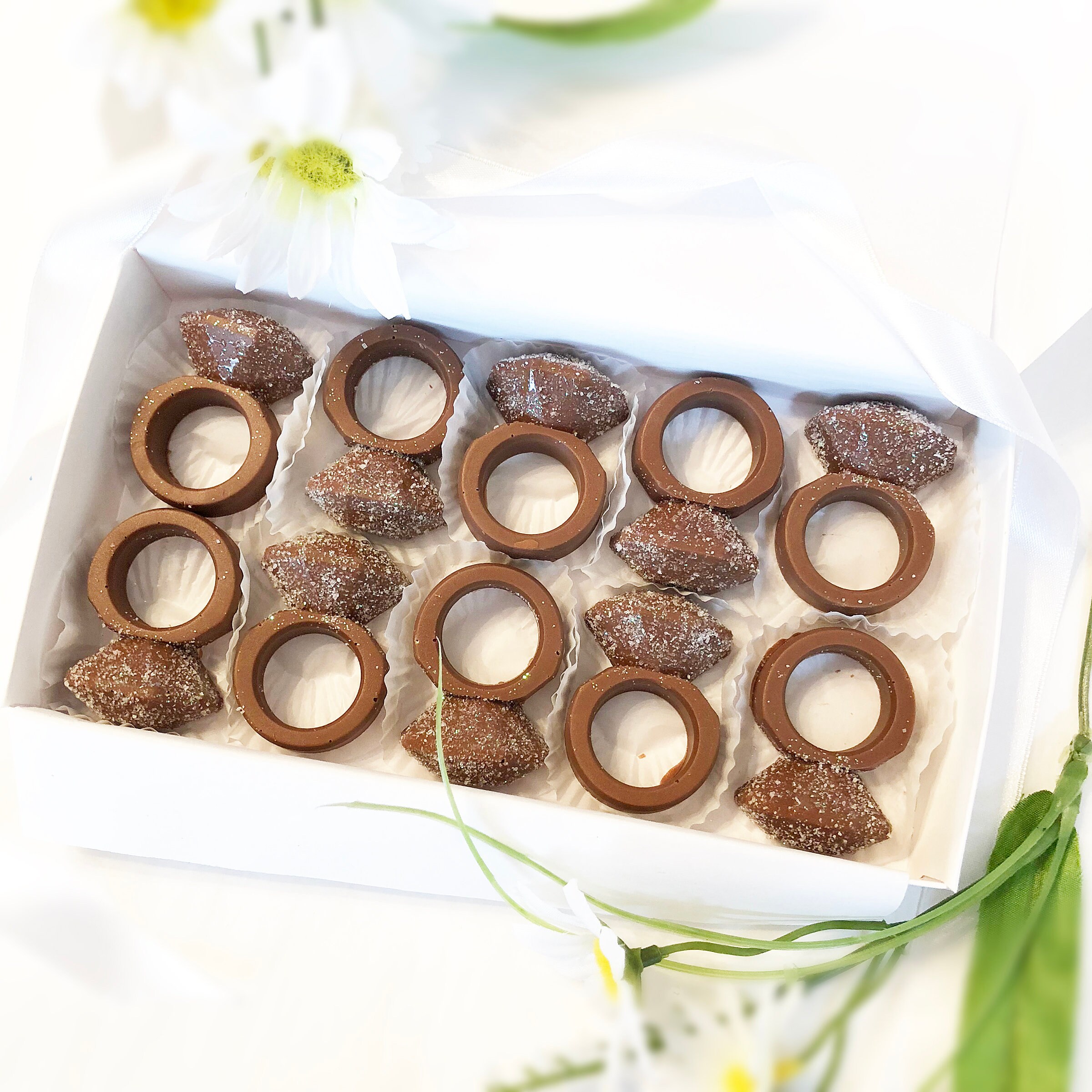 Chocolate Engagement Ring Party Favors Ring Shaped Etsy