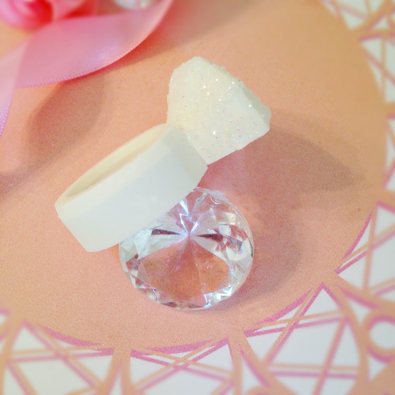 12 or 8 Chocolate Engagement Ring Party Favors Ring Shaped Etsy