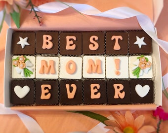 Best Mom Ever Chocolate Gift - Mothers Day Chocolate Gift - Mothers Day Gift - Gift for Mom - Chocolate Mothers Day Gift - Flowers for Mom