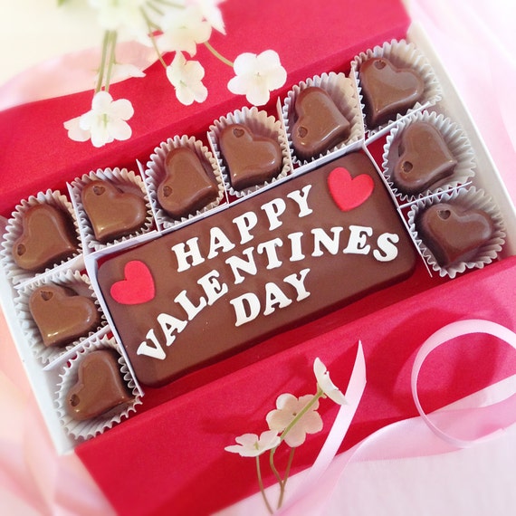 Chocolates personalizados Happy Valentines Day Caja de chocolates