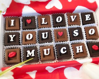 I Love You So Much Chocolates - Anniversary Gift for Husband - Gift for Boyfriend - Love You Gift - Long Distance Love Gift - Miss You Gift