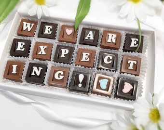 We Are Expecting New Baby Announcement Chocolates - Baby Announcement Grandparent - Were Having a Baby Chocolates - New Baby Announcement