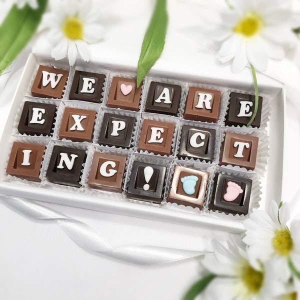 We Are Expecting New Baby Announcement Chocolates - Baby Announcement Grandparent - Were Having a Baby Chocolates - New Baby Announcement