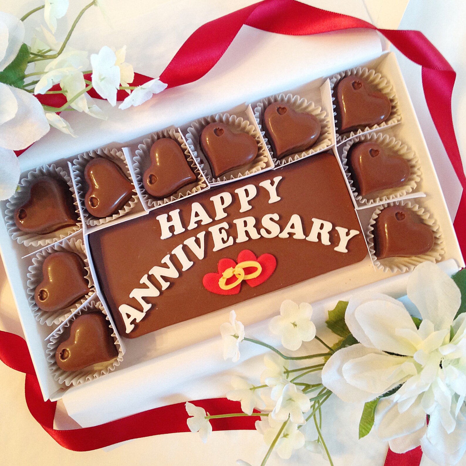 Wedding Anniversary Chocolates Anniversary Candy Etsy