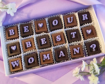 Be Our Best Woman Proposal Chocolates - Be My Best Woman Wedding Proposal - Grooms Woman Proposal - Wedding Proposal - Best Woman Proposal
