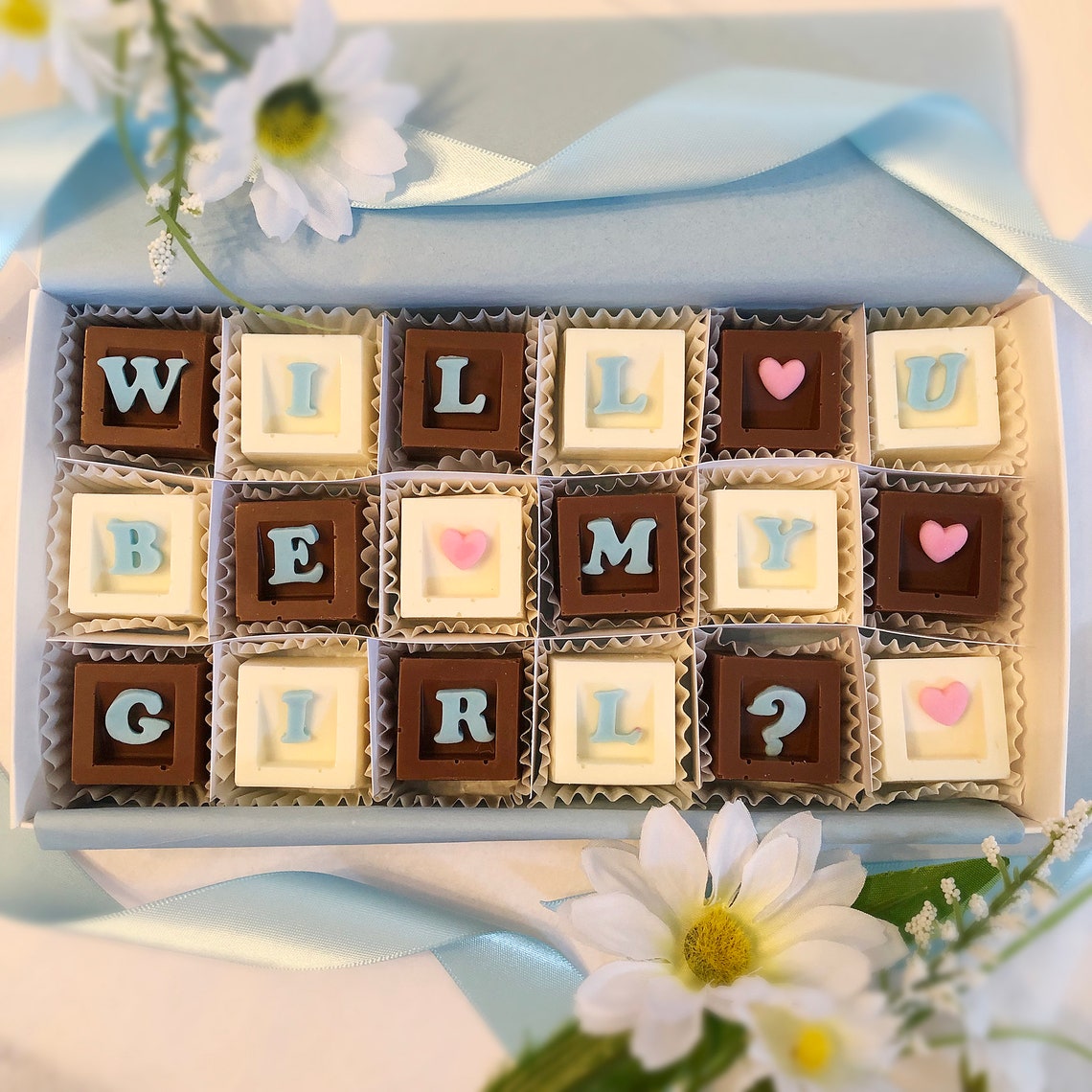 Will You Be My Girlfriend Chocolates Chocolate Girlfriend Etsy