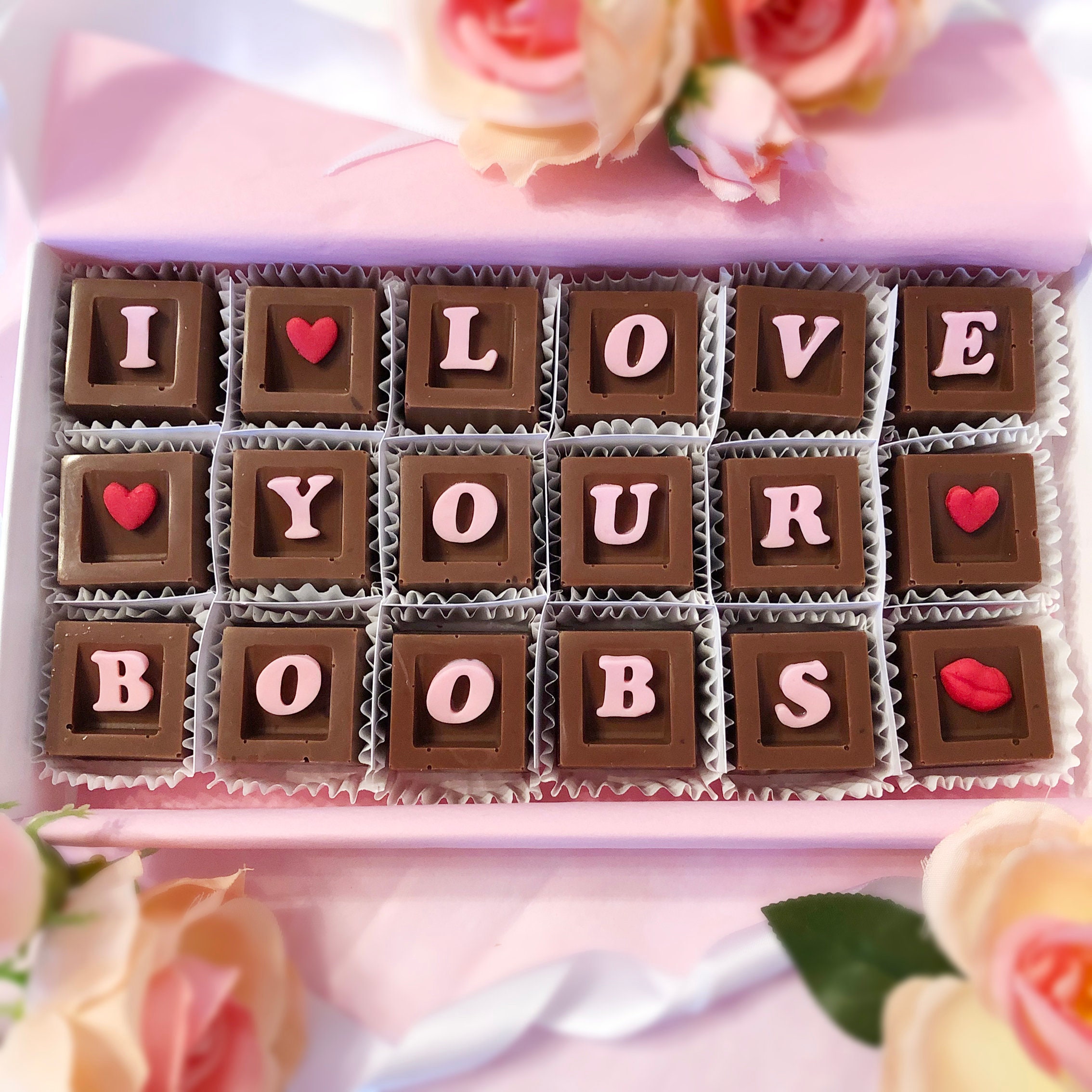 I Love Your Boobs Chocolates I Love Your Tits Funny Chocolates Anniversary  Gifts for Wife Sexy Girlfriend Gift I Love Your Tatas 