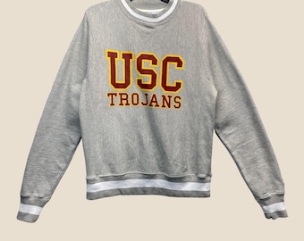 Bluza USC Trojans Champion Reverse Weave męska, mała, w kolorze szarym, z długim rękawem