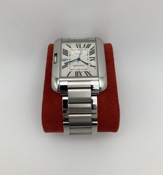 Cartier Tank Anglaise XL Steel Mens Watch W5310008 - image 5