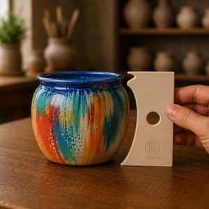 Create Rounded Vase & Jar Forms – Pottery Rib, Clay Shaping Tool for Wheel Throwing, Multiple Sizes, SC-RIB008
