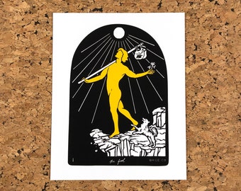 Tarot Karte Der Narr Giclée Kunstdruck