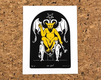 The Devil Tarot Card Giclée Art Print