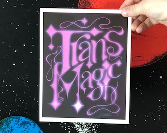 Trans Magic - Risograph Art Print