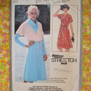 vintage 1970s Simplicity sewing pattern 8417 misses dress and unlined jacket size 10-12