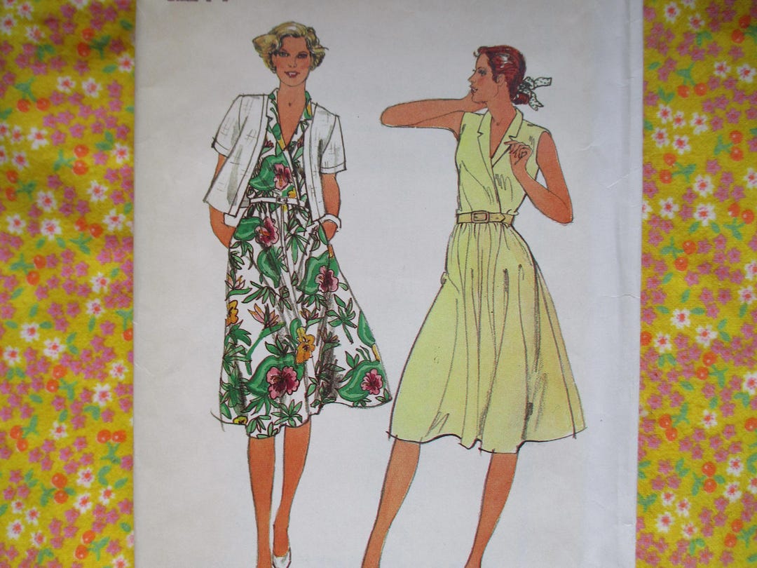 Vintage 1980s Butterick Sewing Pattern 3792 Misses Fast and Easy Jacket ...