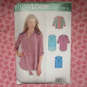 2000s New Look Sewing Pattern 803 Misses Set of Tops Size 10-16 - Etsy