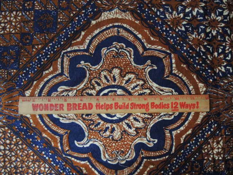 Vintage 1960s cotton decor fabric Norfix super stain repellent 1 yard 18 inches 45 inches wide
