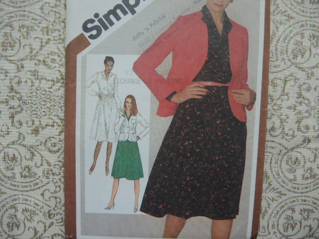 Simplicity 9738 Misses' Dresses and Jacket