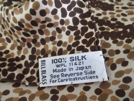 Vintage 1970s Bill Blass designer scarf all silk … - image 2