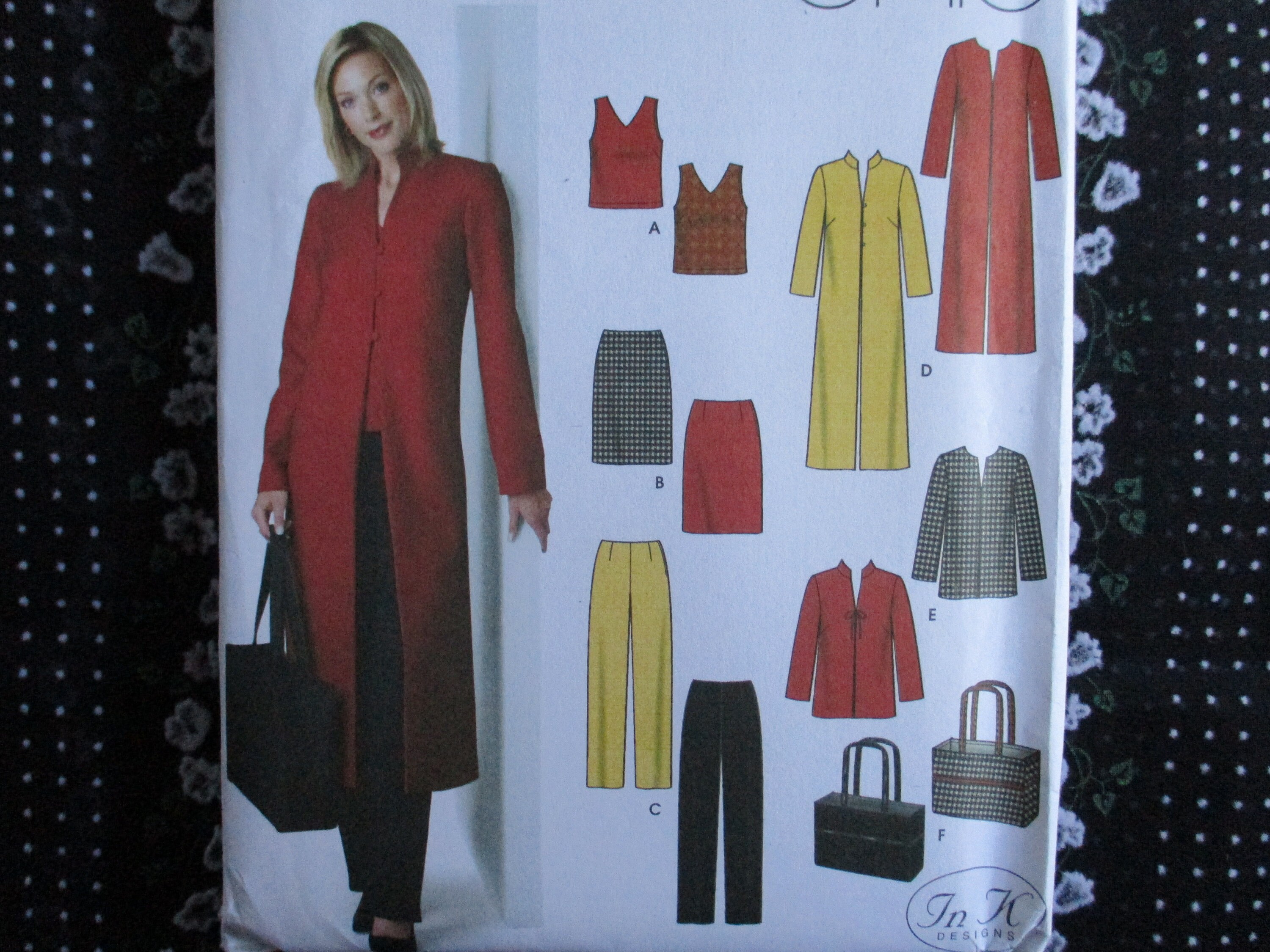 2000s Simplicity Sewing Pattern 5311 Misses Top Skirt Pants Coat