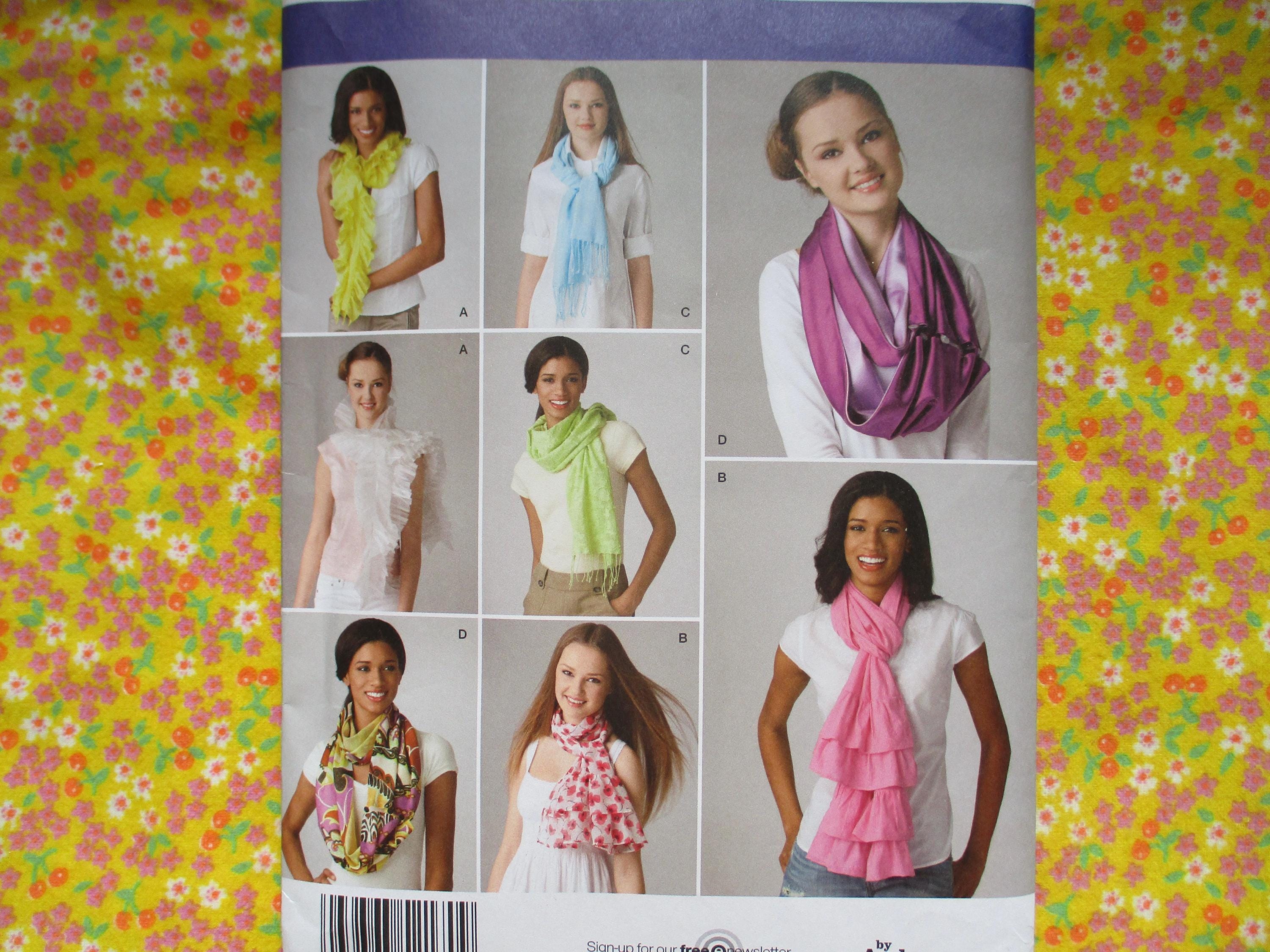 2010s Simplicity Sewing Pattern Misses Scarves One Size UNCUT - Etsy