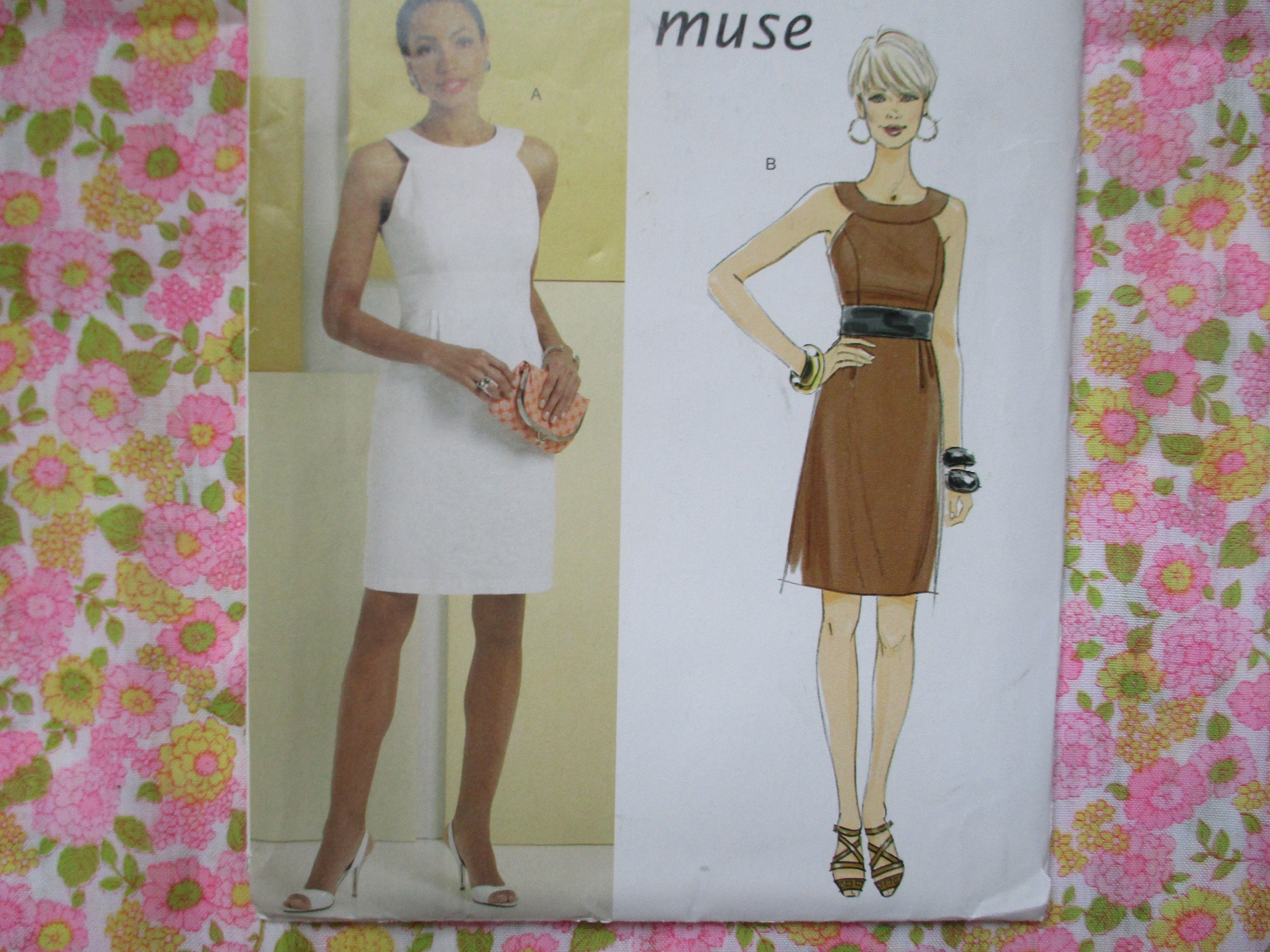 Cotton And Linen Calico Midi Dress 3421 Cotton And Linen Calico Midi Dress 3421