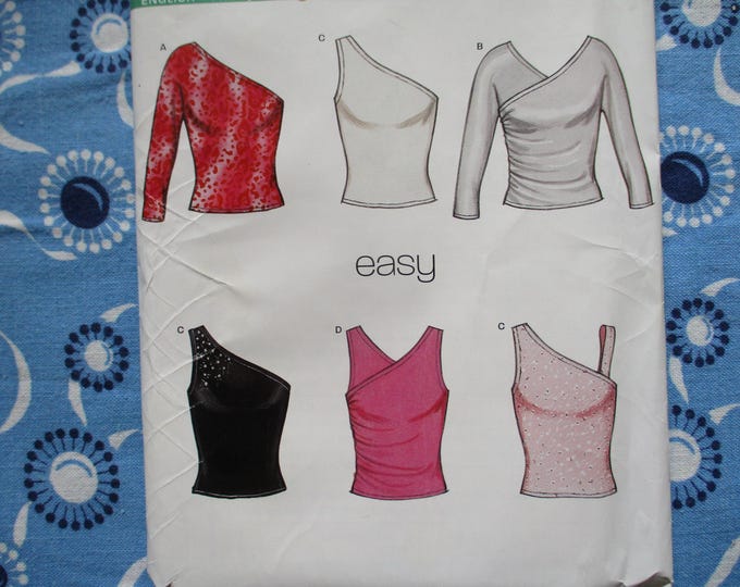 Vintage 2000s New Look Sewing Pattern 6087 Misses Set of Tops Sizes 6 ...