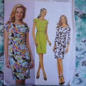2000s sewing pattern Butterick 5453 misses dress UNCUT size 6-8-10-12