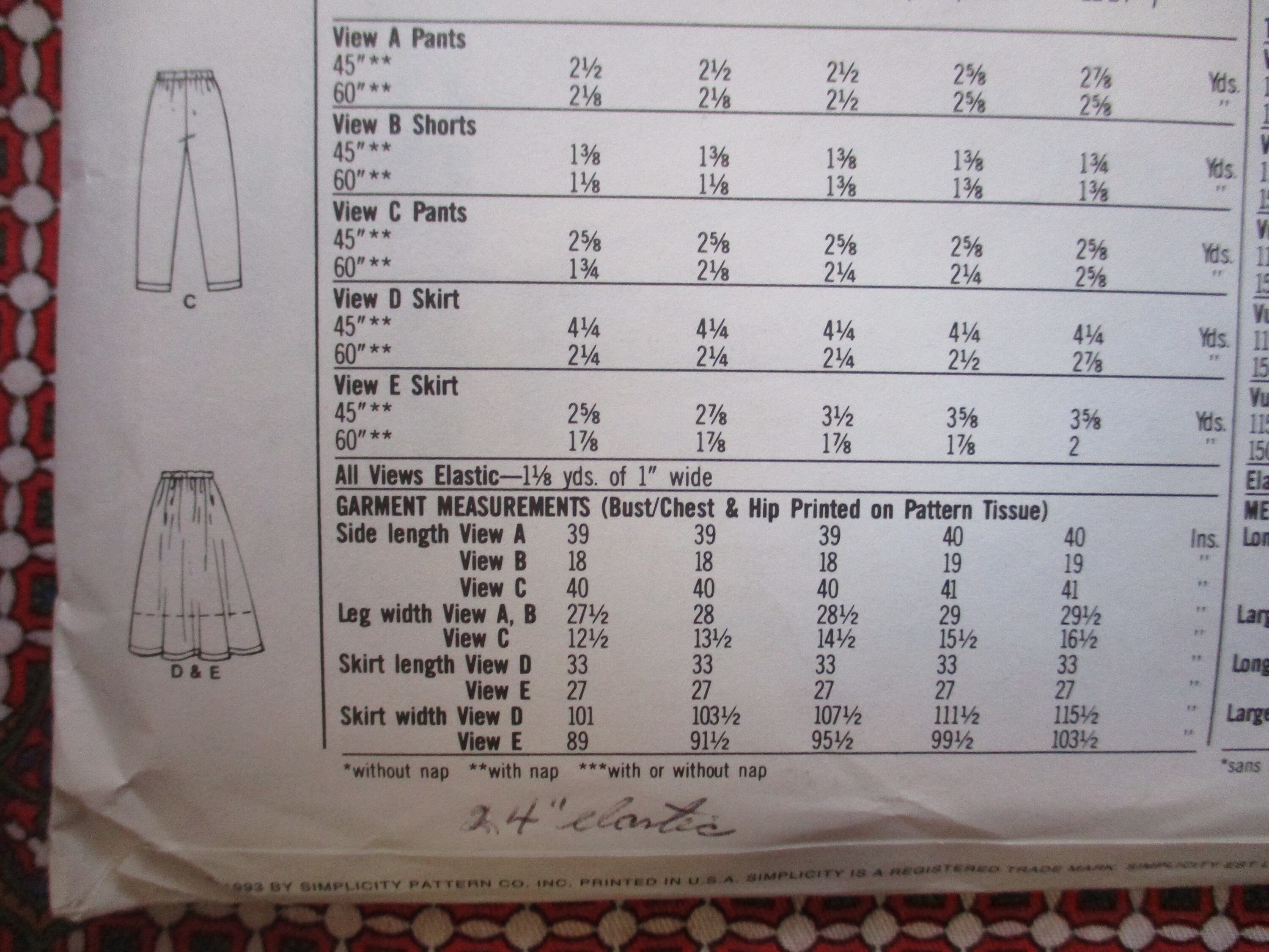 Vintage 1990s Simplicity Sewing Pattern 8677 Misses 1 Hour